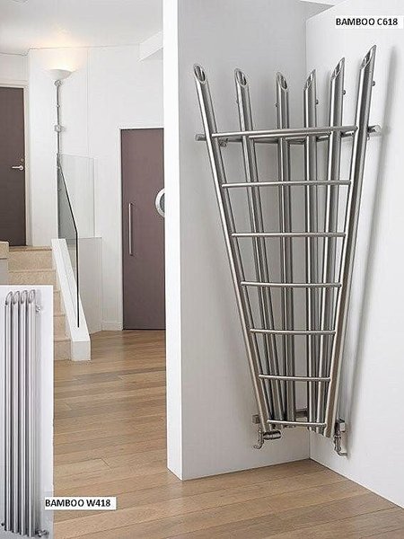 Aeon Bamboo Corner design hot water radiators